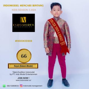 Anak Batam Masuk Dalam Kontestasi Nasional Model Kids Season 3, Al Gifahri Keyzi Mari Dukung Bersama