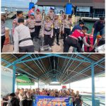 Mudik Aman Keluarga Nyaman, Kapolres Bintan bagikan Tiket Mudik Gratis