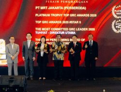 MRT Jakarta Sabet Empat Penghargaan TOP GRC Awards 2025
